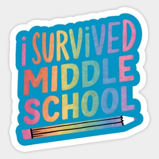 I Survived Middle School Sticker